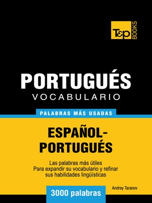 cover image of Vocabulario Español-Portugués